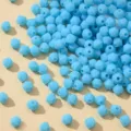 Φωτεινές γαλάζιες πολυγωνικές χάντρες για DIY κατασκευή κοσμημάτων και αξεσουάρ. - 4mm (Περίπου 720 Τεμ) / Μπλε Ρουά Πορσελάνης