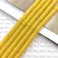 Kοντινό πλάνο κίτρινες χάντρες 3x6mm, ιδανικές για DIY κοσμήματα, βραχιόλια και κολιέ. - 3*6mm (Περίπου 115 Τεμάχια/Συσκευασία) / Κίτρινο Κεχριμπαριού