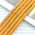 Κίτρινες χάντρες αποστάσεων 3x6mm γυάλινα βραχιόλι κολιέ αξεσουάρ κοσμημάτων DIY - 3*6mm (Περίπου 115 Τεμάχια/Συσκευασία) / Κίτρινο Πορσελάνη