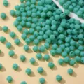 Πολύχρωμες χάντρες ρόμβου με όψεις DIY κοσμήματα ρούχα αξεσουάρ μαλλιών υλικά χειροτεχνίας - 4mm (Περίπου 720 Τεμ) / Τιρκουάζ Πορσελάνης