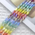 4x6mm Gemengde Kleur Verloop Gedraaide Gecetette Kralen DIY Handgemaakte Kralen Materiaal Armband - Stijl 5 / 4x6mm (Ongeveer 28 Stuks/Verpakking)
