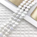 Λευκές χάντρες σε σχήμα καρδιάς 8mm για DIY βραχιόλια κολιέ αξεσουάρ κοσμημάτων - 50 Κομμάτια/Σειρά / Λευκό Πορσελάνης AB
