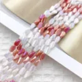 4x6mm Verloop Gedraaide Facet Kralen DIY Handgemaakte Kralen Materiaal Voor Armband Ketting - Stijl 7 / 4x6mm (Ongeveer 28 Stuks/Verpakking)