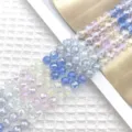 8mm multi-cut kristal glas kralen gemengde kleur disco kralen strengen DIY sieraden - 8mm / Veelkleurig 11