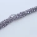 3x5mm κυλινδρικές χάντρες από κρυστάλλινο γυαλί για DIY βραχιόλι κολιέ κοσμημάτων - Σετ 80 Τεμαχίων / Ροζ Μωβ