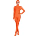 Πορτοκαλί ολόσωμη φόρμα Zentai Ανοιχτό Πρόσωπο Spandex Κοστούμι Σκηνής Πάρτι - 110 (Παιδικό) / Σετ / Πορτοκαλί Κόκκινο (Ολόσωμο Πρόσωπο Εκτεθειμένο)