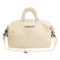 Large capacity travel duffel bag shoulder crossbody tote bag for women daily commute - Ivory