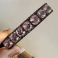 Élégante pince à cheveux en strass violet barrette de cristaux scintillants pour femme - Pince Droit (125643) / Mauve Clair