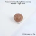 Modello di polpetta di carne simulata in PVC finto puntello alimentare decoro - Diametro 3.5cm / Polpetta di manzo (Senza foro - Senza fibbia)