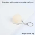 Portachiavi con polpetta di manzo simulata giocattolo alimentare modello di ciondolo. - Diametro 3.5cm / Polpetta di pesce (Senza foro - Portachiavi)