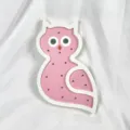 Pink wooden owl decorative light for kids room, cute animal night light and ambient lamp. - Pink Owl