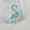 Flamingo shaped LED night light for kids room nursery room decorative table lamp cute design - Blue Flamingo