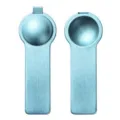 Variante de herramienta de molde de bola de hielo de metal azul, fabricante redondo. - Redondo Azul Cian