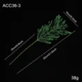 Rama de flor artificial de Navidad con purpurina verde fuego artificial espiga trigo 55cm - Verde