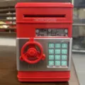 Kinder elektronische Spardose Geldautomat Safe Spielzeug mit Passwort und Musik Geschenk - Rot