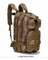 Taktischer Outdoor Rucksack für Camping und Wandern, 3P Militär Dschungel Camo Tagesrucksack. - Python Schlamm
