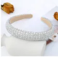 Sparkling crystal rhinestone padded headband for women, luxury full diamond hair accessory. - AB Crystal AB Diamond Headband