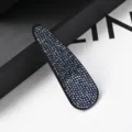 Elegante fermacapelli a goccia con strass scintillante molletta di cristallo per donna stile - Goccia d'Acqua - Strass Blu Scuro