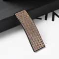 Fermaglio per capelli con strass cristallo scintillante forcina quadrata elegante per donna styling - Rettangolare - Strass Champagne