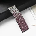 Fermaglio per capelli rettangolare in strass, forcina di cristallo scintillante per donna. - Sfumato Rettangolare - Strass Viola/AB