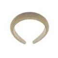Sparkling rhinestone padded headband for women, luxury gold crystal hair hoop accessory. - Gold