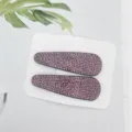 Sparkling rhinestone hair clips for women, elegant pink side hairpin cute hair accessories - Waterdrop BB Clip / Light Purple