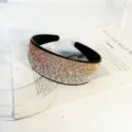 Gradient rhinestone wide headband sparkling crystal hair hoop for women fashion hair accessories - Champagne Gradient