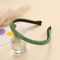 Green Crystal Rhinestone Headband Cute Sparkling Hair Hoop Sparkly Hair Accessories for Women - Green
