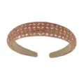 Cross-border crystal rhinestone padded headband luxury sparkling women hair hoop sparkle - Champagne Crystal Champagne Diamond Headband