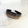 Gradient Rhinestone Wide Headband Sparkly Crystal Hair Hoop Fashion Hair Accessories - Champagne Dark Blue Gradient