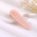 Pink water drop acrylic hair clip cute candy color duckbill hairpin for women! - Teardrop Duckbill Clip / Pink