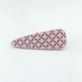Pink rhinestone hair clip acrylic geometric snap clip for women stylish hair accessories - Waterdrop Rhinestone Side Clip / 6cm / Light Pink