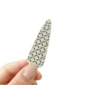 Elegant teardrop hair clip with sparkling rhinestones, chic acrylic side clip for women. - Waterdrop Rhinestone Side Clip / 6cm / Cream