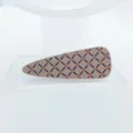 Elegant teardrop hair clip with sparkling rhinestones and chic lattice pattern for women. - Waterdrop Rhinestone Side Clip / 6cm / Brown