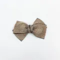 Champagne rhinestone bow hair clip elegant crystal hairpin for women sparkling hair accessories - Large Cross Spring Clip / Champagne