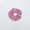 Pink sparkly hair scrunchie shimmering elastic ponytail holder fashion hair accessories - Scrunchie / Pink