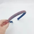Rhinestone headband crystal hair hoop geometric pattern elegant women fashion hair accessories - Red Ethnic Lace Rhinestone