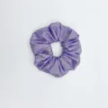 Purple glitter hair scrunchie shimmering elastic ponytail holder fashion hair accessories. - Scrunchie / Purple