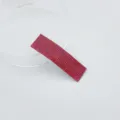 Red rhinestone hair clip, sparkling crystal rectangular design for festive holiday and party. - Bright Red Rhinestone BB Hair Clip