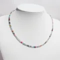 Handgemaakte natuursteen kraal ketting kleurrijke gefacetteerde dainty sleutelbeen ketting - Stijl 4