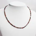 Handmade colorful gemstone beaded necklace delicate short clavicle chain stackable jewelry - Style 5
