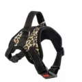 Pettorina per cani stampa leopardo grande cane stile gilet cinturino torace guinzaglio animali - Stampa leopardata