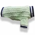 Cable knit pet sweater for small dogs cats winter warm green clothes cute puppy apparel - XS / Light Green