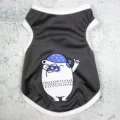 Gilet d'été en filet respirant pour petits animaux, vêtements pour animaux gris avec imprimé. - XS / Gris