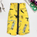 Chaleco abrigo de invierno impermeable para perro mascota ropa cálida acolchada con cremallera - S / Amarillo