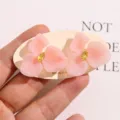 Rosa Harzin Kamelie Blume Zirkon Strass Anhänger DIY Schmuckzubehör für Ohrringe Handyhüllen. - Marquise-Stil / 1 Stück / Rosa