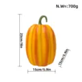 Simulation Halloween Harz Kürbis Ornament Tischdekoration Heimdekoration 23x15cm - Kürbis C Stil