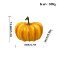 Simulierter Harz Kürbis Ornament Halloween Heimdekoration mit genauen Maßen und Gewicht. - Kürbis B Stil