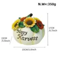 Dekorative Harz Kürbis Figur mit Sonnenblumen herbstliche Ernte Deko Requisite sku - Kürbis mit Blume Kurzes Modell