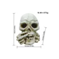 Halloween resin skull figurine spooky skeleton statue desktop home decor ornament item - Skeleton Ashtray